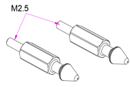 Buddy RC OMP Hobby Canopy Retainer Pin Set for M2 Explore Version OSHM2115, view 3