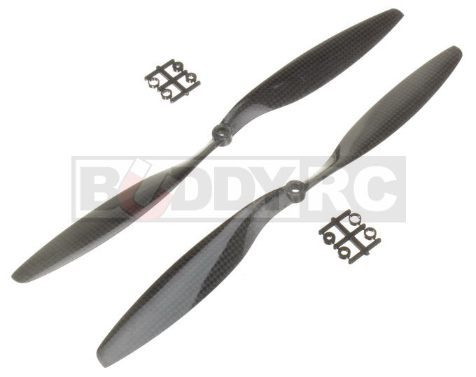 Buddy RC Carbon Fiber Electric 12X4.5 inch Props Normal and Reverse