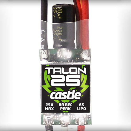 Buddy RC Castle Creations Talon Series ESCs 25amp  (No Data Logging, Robust BEC)