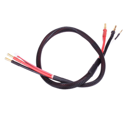 Buddy RC RC Car Battery Charge Cable 4mm & 5mm Bullet Connector 2 in 1 12 or 24 inch
