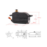Buddy RC CM653 Low Profile Coreless DC Motor Metal Gear Servos IP65 Waterproof 18Kgf.cm 0.08sec for 1/10th Scale Trucks, Rock Crawlers, Drift & Touring Cars, view 5