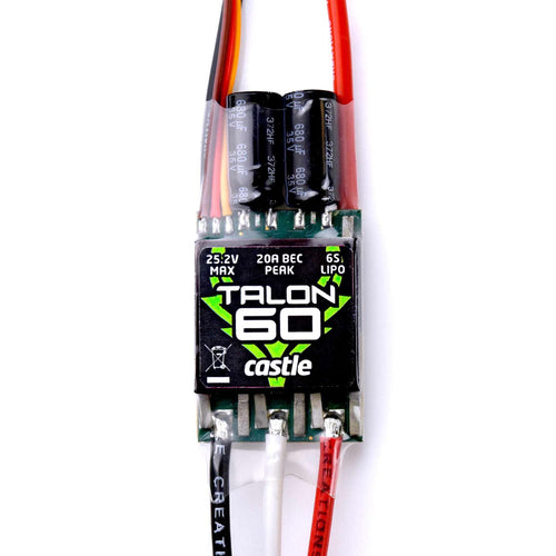 Buddy RC Castle Creations Talon Series ESCs 60 amp  (No Data Logging, Robust BEC)