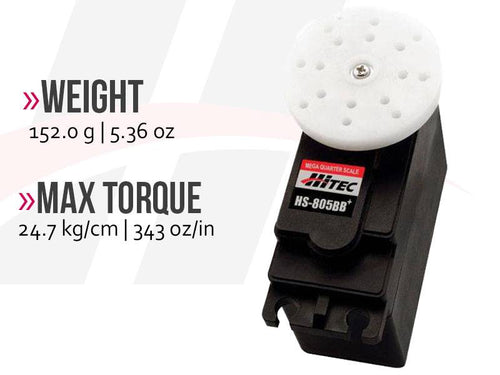Buddy RC Hitec Giant Scale Servos 805BB