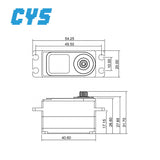 Buddy RC CYS BLS5517 Waterproof Brushless Motor 52g Metal Gear Digital Servo, view 5