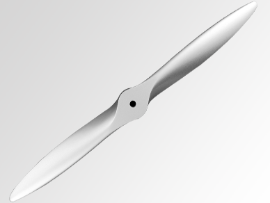 Buddy RC Falcon 24" 2-Blade Civilian Scale Wood Props (Silver Series) 24X8 24X10