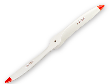 Buddy RC Falcon 20" Civilian Scale Wood Props White with Red Tips 20X8 20X10