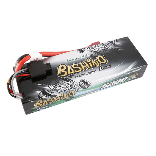 Buddy RC Gens Ace G-Tech Bashing Series 5200mAh 7.4V 2S1P 35C Car Lipo Battery Pack Hardcase 24# With Deans Plug