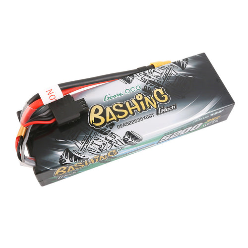 Buddy RC Gens Ace G-Tech Bashing Series 5200mAh 7.4V 2S1P 35C Car Lipo Battery Pack Hardcase 24# With XT60 Plug