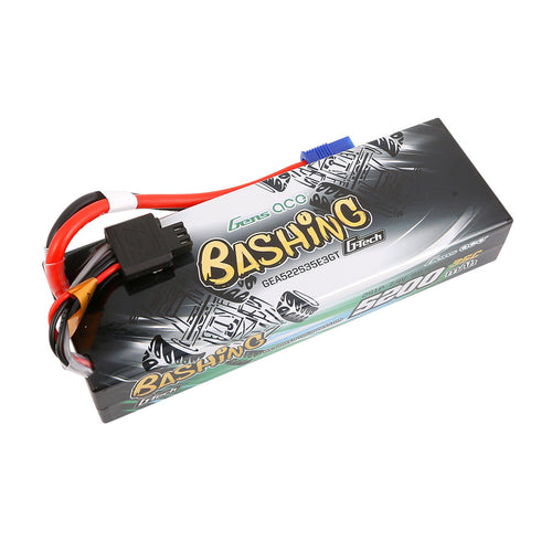 Buddy RC Gens Ace G-Tech Bashing Series 5200mAh 7.4V 2S1P 35C Car Lipo Battery Pack Hardcase 24# With EC3 Plug