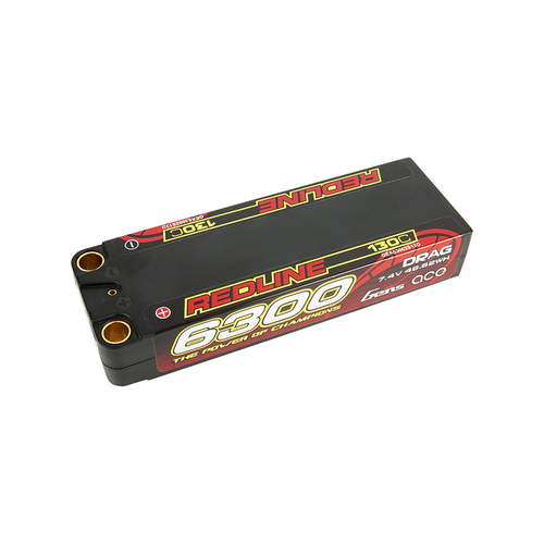 Buddy RC Gens Ace Redline Drag Racing Series 6300mAh 7.4V 130C 2S2P HardCase Lipo Battery