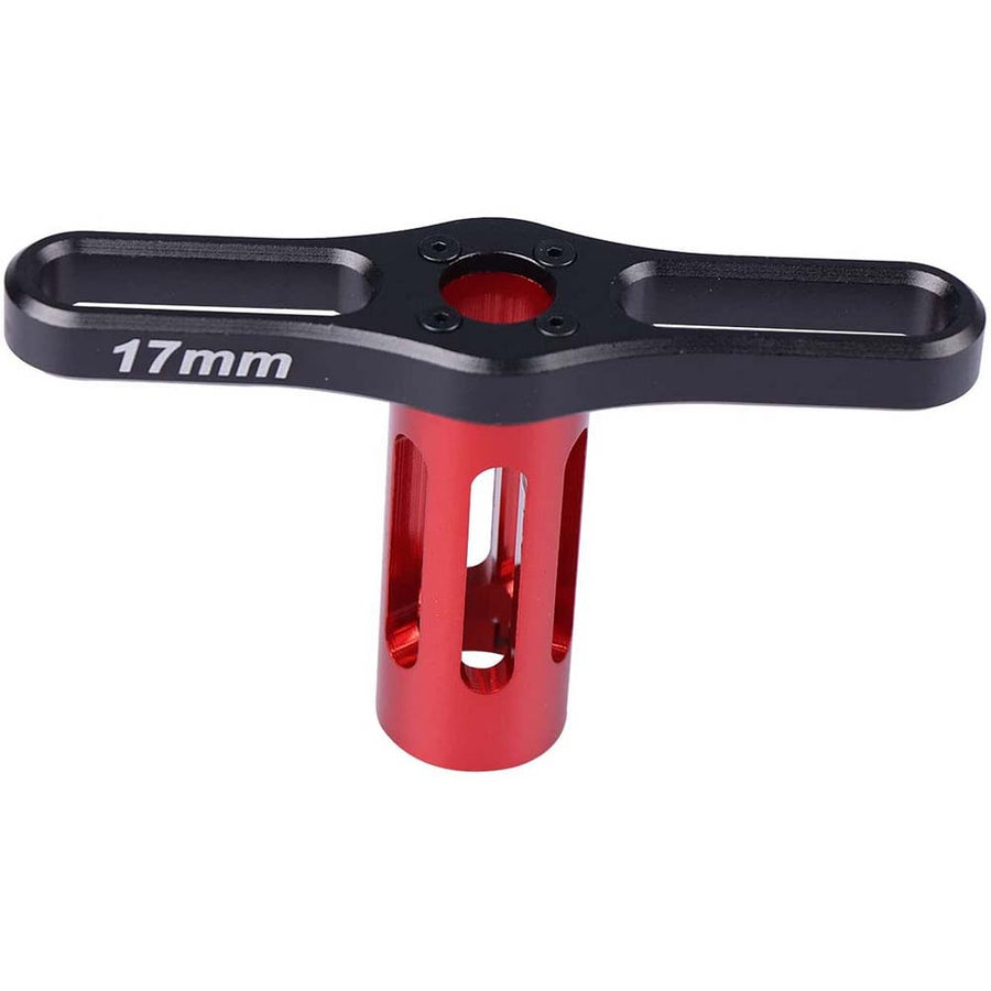 Buddy RC 17mm Wheel Hex Sleeve Wrench For 1/8 Scale RC Cars Tires(Red)