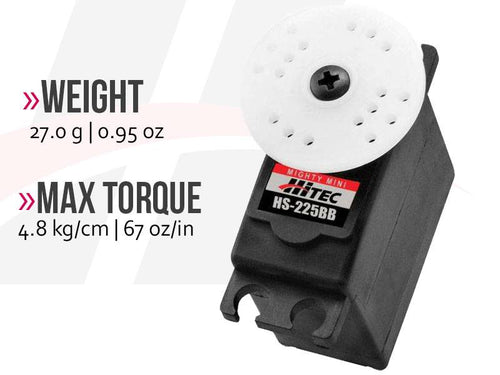 Buddy RC Hitec Mighty Mini Servos Analog  HS-225BB