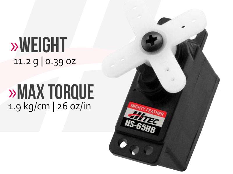 Buddy RC Hitec HS-65HB Mighty Karbonite Feather Servo