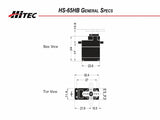 Buddy RC Hitec HS-65HB Mighty Karbonite Feather Servo, view 3