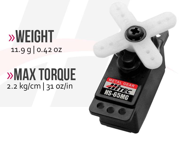 Buddy RC Hitec HS-65MG Mighty Metal Gear Feather Servo