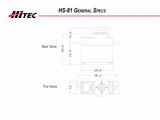 Buddy RC Hitec HS-81 Standard Micro Servo, view 3