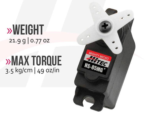 Buddy RC Hitec HS-85MG Premium Metal Gear Micro Servo