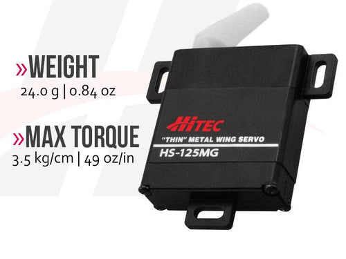 Buddy RC Hitec Micro & Mini Servos (Analog & Digital) HS-125MG