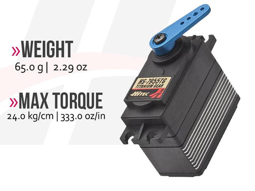 Buddy RC Hitec HS-7955TG High Torque, Titanium Gear, Coreless Ultra Premium Servo  Coreless Motor Titanium Gear Servo