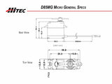 Buddy RC Hitec D85MG Micro, 32-Bit, Metal Gear Servo, view 3