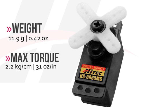 Buddy RC Hitec HS-5065MG High Torque Metal Gear Feather Servo