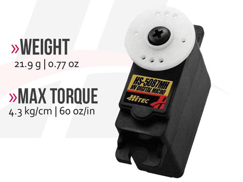 Buddy RC Hitec HS-5087MH HV Premium Digital Metal Gear Micro Servo