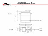 Buddy RC HitecHS-485HB Deluxe HD Ball Bearing Standard Servo, view 4