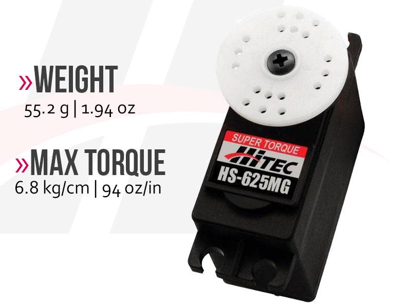 Buddy RC Hitec HS-625MG High Speed, Metal Gear Premium Sport Servo