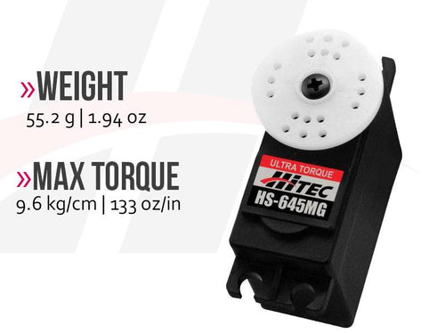 Buddy RC Hitec HS-645MG High Torque, Metal Gear Premium Sport Servo