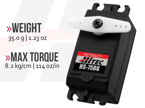 Buddy RC Hitec HS-75BB Retract Servo