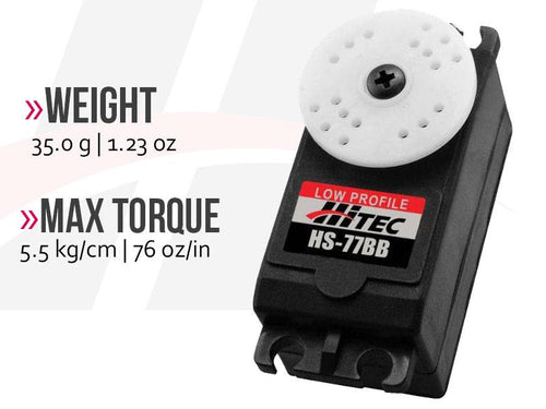 Buddy RC Hitec HS-77BB Low Profile Servo