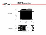Buddy RC Hitec HS-311 Standard Economy Servo, view 3