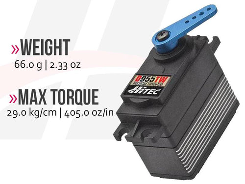 Buddy RC Hitec D955TW 32-Bit, High Torque, Titanium Gear Servo