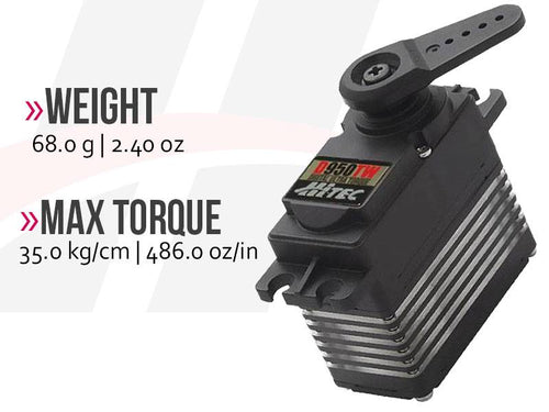 Buddy RC Hitec D950TW 32-Bit, Ultra Torque, Titanium Gear Servo