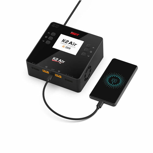 Buddy RC ISDT K2 Air AC 200W DC 500Wx2 20A Dual Channel Balance Lipo Charger Discharger