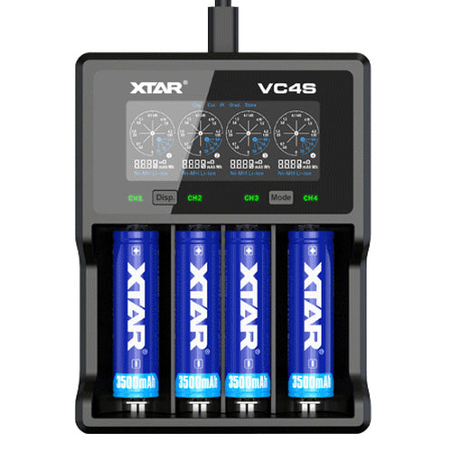 Buddy RC XTAR VC4S 4 Bay LCD USB Lithium ion NiMH Battery Charger