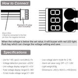 Buddy RC 2-8S LiPo Battery Digital Voltage Checker and Alarm, view 4