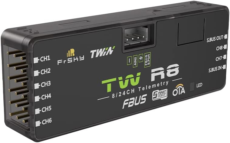 Buddy RC FrSky TW R8 Dual 2.4G Receiver with 8CH Ports 03022027