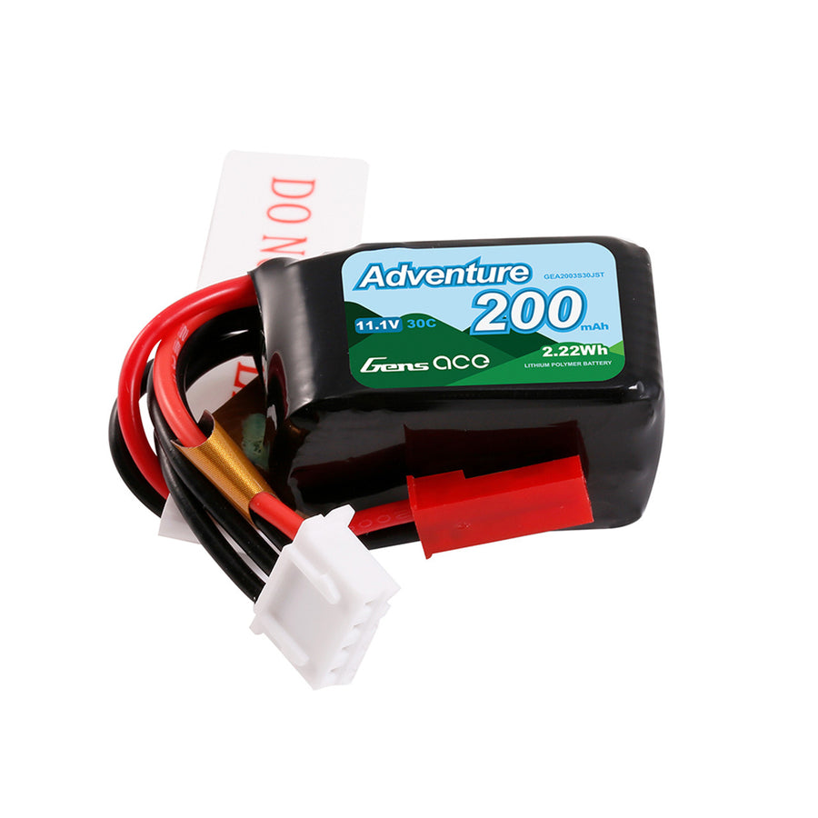 Buddy RC Gens ace 200mAh 3S 11.1V 30C Lipo Battery Pack with JST Plug