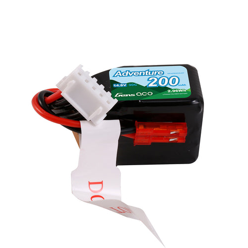 Buddy RC Gens ace 200mAh 4S 14.8V 30C Lipo Battery Pack with JST Plug