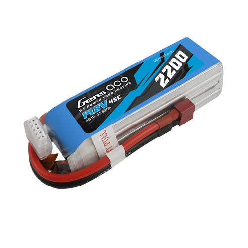 Buddy RC Gens ace 2200mAh 14.8V 45C 4S1P Lipo Battery Pack Deans plug