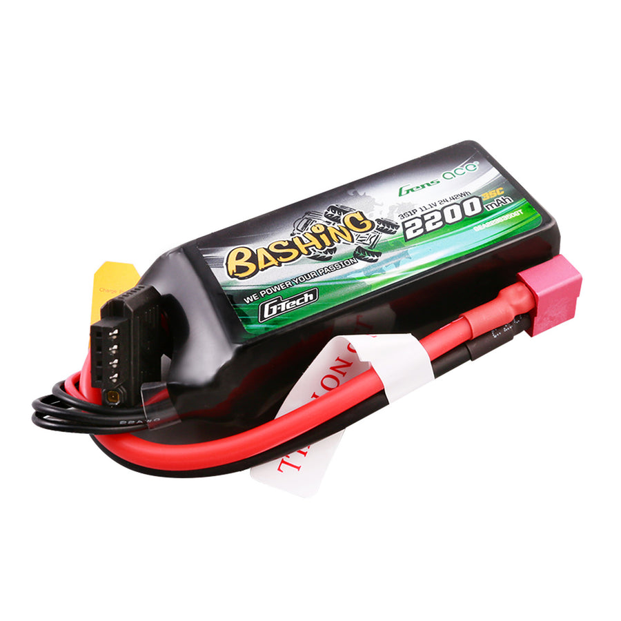 Buddy RC Gens Ace 2200mAh 3S 11.1V 35C Bashing G-Tech Lipo Battery Pack With Deans Plug