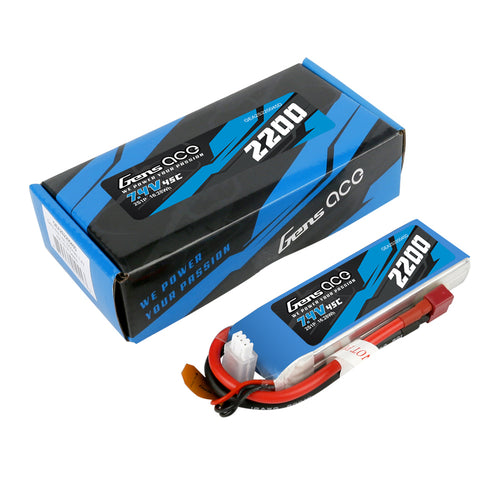 Buddy RC Gens Ace 2200mAh 45C 7.4V 2S1P Lipo Battery Pack With Deans Plug