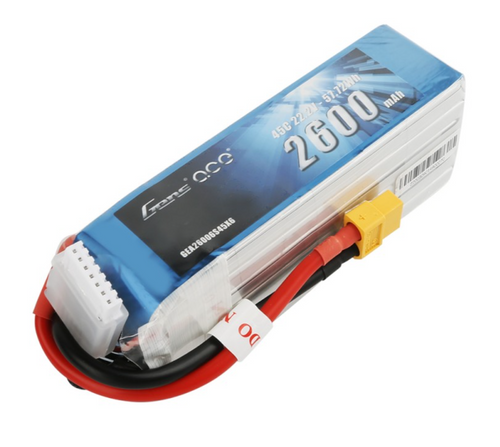 Buddy RC Gens ace 2600mAh 6S 22.2V 45C Lipo Battery Pack with XT60 Plug