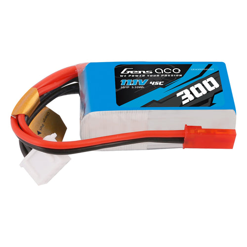 Buddy RC Gens Ace 300 MAh 11.1V 45C 3S1P Lipo Battery Pack With JST Plug
