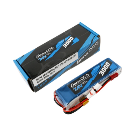 Buddy RC Gens Ace 3000mAh 7.4V 2S1P TX Lipo Battery Pack With JST Plug