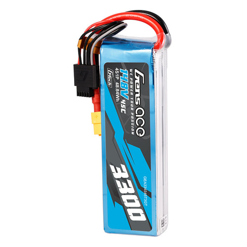 Buddy RC Gens Ace 3300mAh 4S 45C 14.8V G-Tech Lipo Battery Pack With EC3 And Deans Adapter