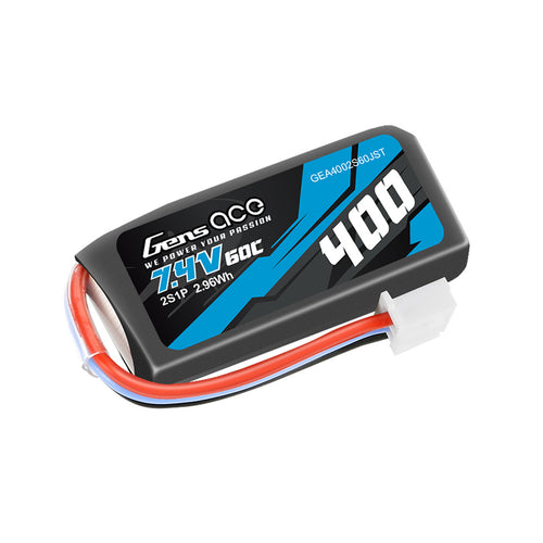 Buddy RC Gens Ace 400mAh 2S 60C 7.4V Lipo Battery Pack With JST-XHR Plug