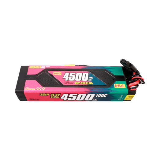 Buddy RC Gens Ace 4500mAh 3S 100C 11.4V HardCase G-Tech Advanced Lipo Battery Pack With XT60 Plug