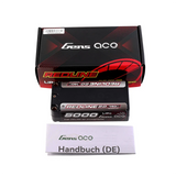 Buddy RC Gens ace 5000mAh 2S 140C 7.4V HardCase 63# Shorty Redline 2.0 Series Lipo Battery with 5.0mm bullet, view 3